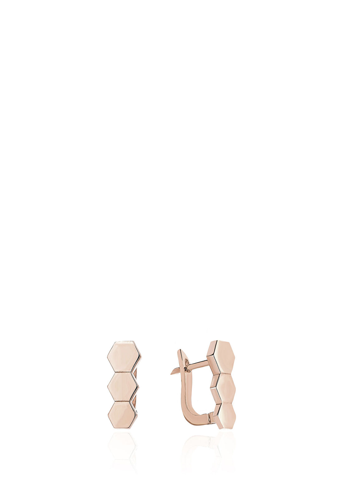 Reis Kuyumculuk Honey Line 14 Ayar Rose Gold Kadın Küpe