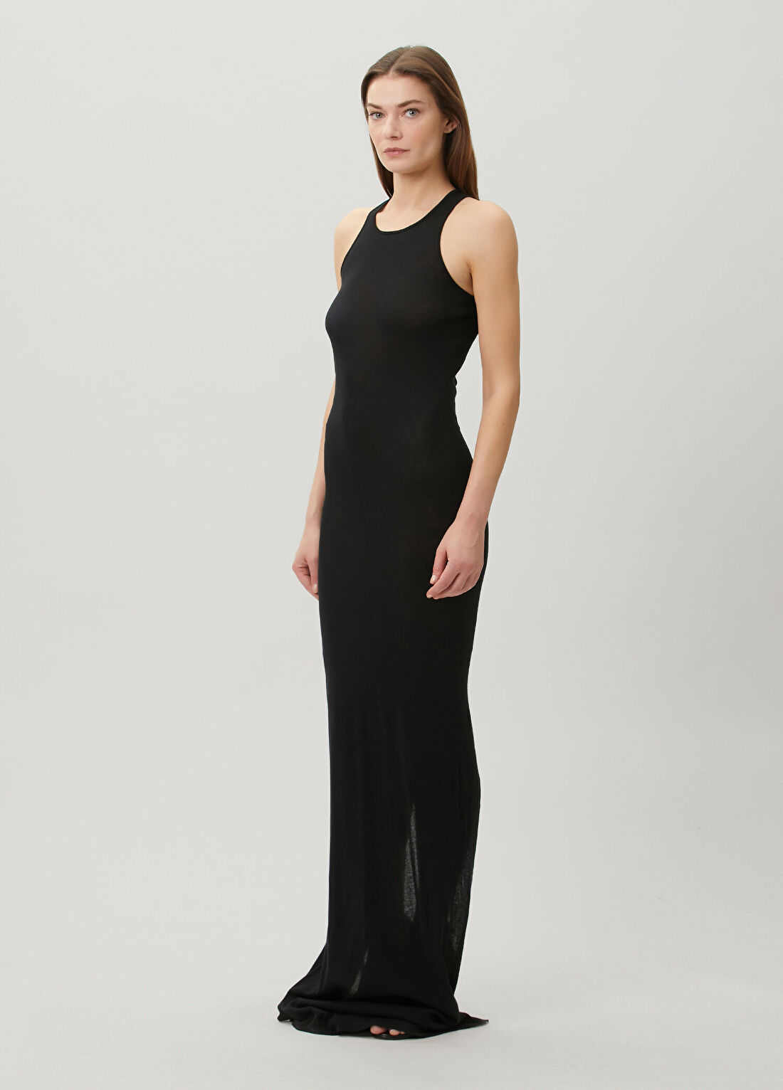 Rick Owens Abito Siyah Maksi Elbise görsel 2