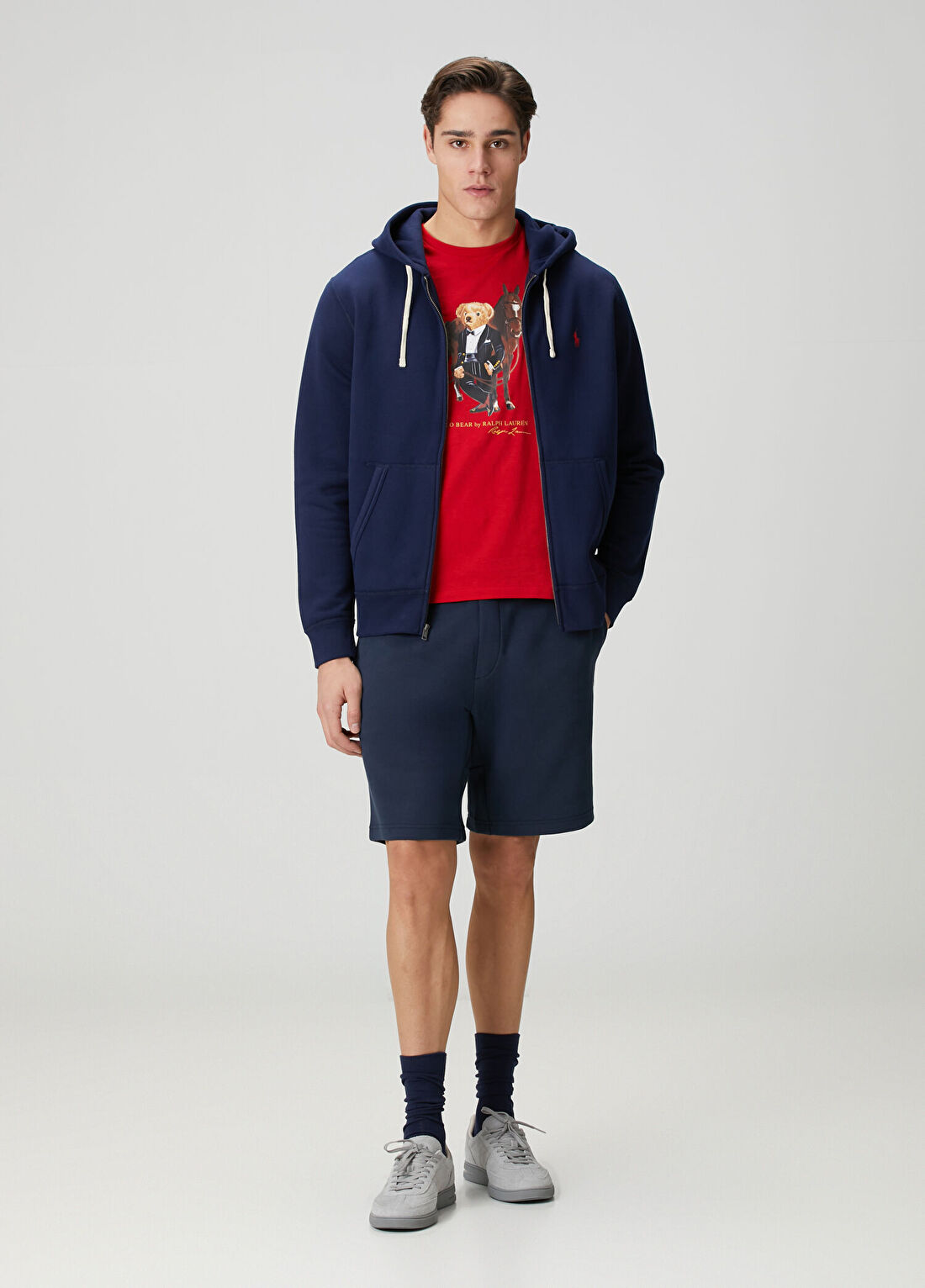 Polo Ralph Lauren Mavi Beli Kordonlu Şort