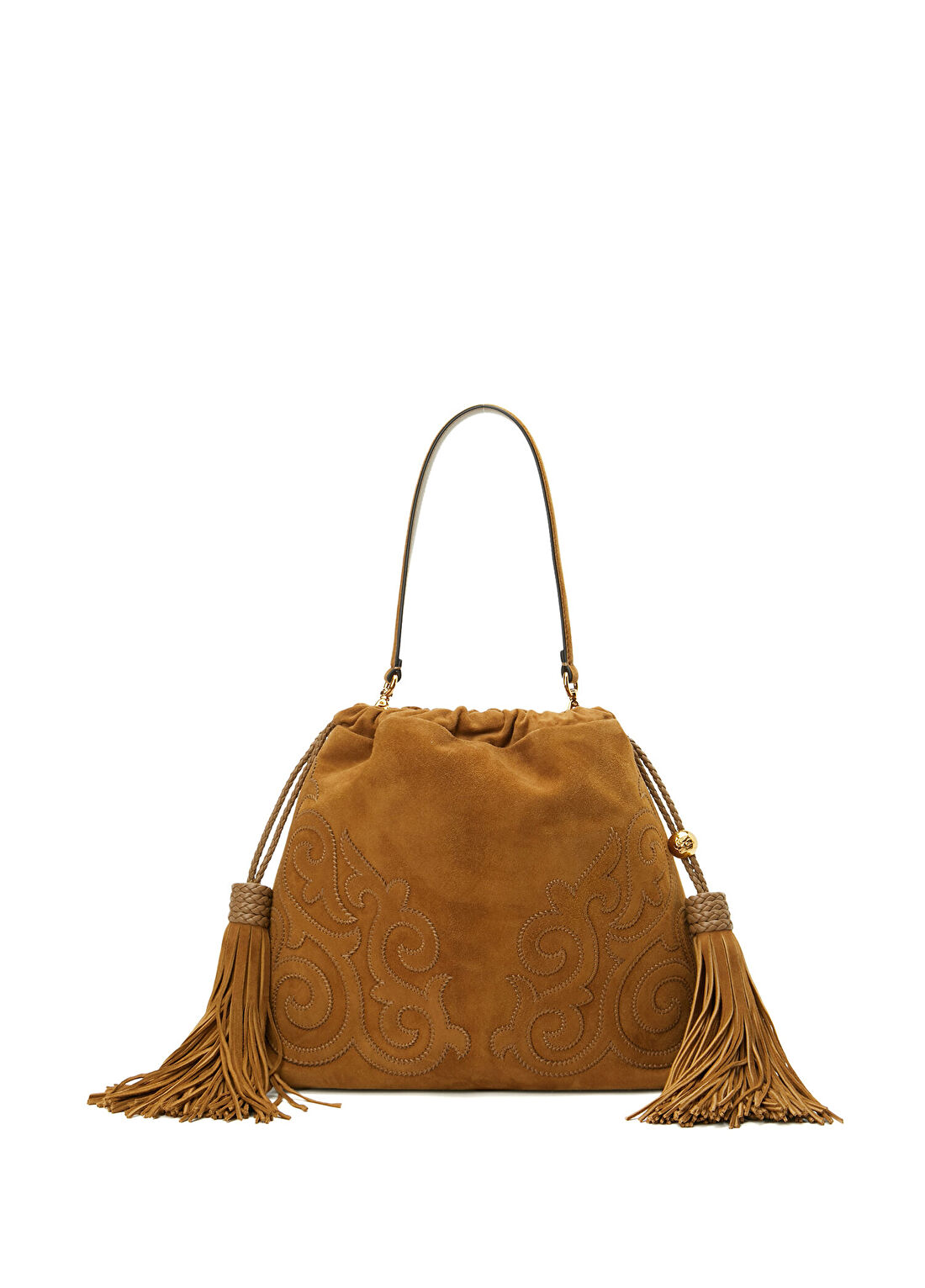 Etro Kalispera Medium Camel Kadın Süet Çanta