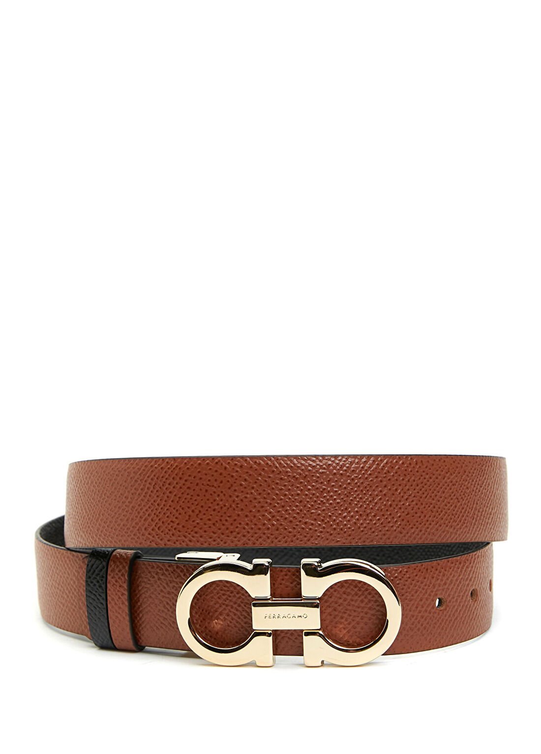 Ferragamo Konyak Logo Tokalı Kadın Deri Kemer
