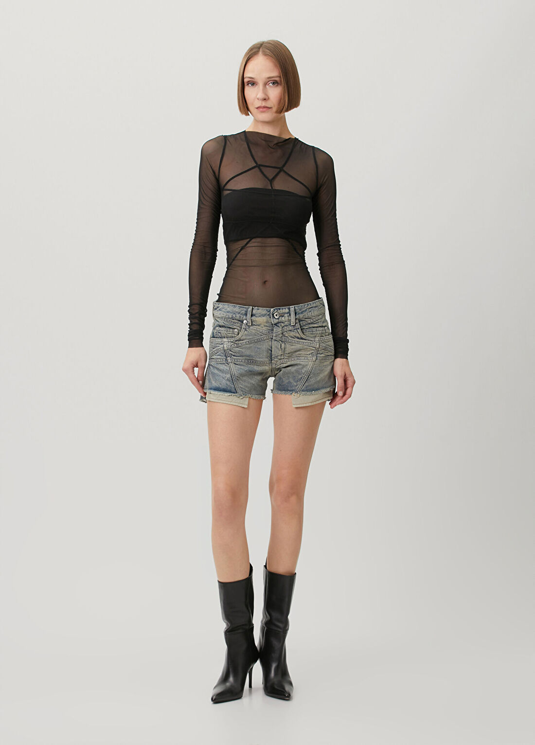Rick Owens Drkshdw Mavi Straight Leg Jean Pantolon