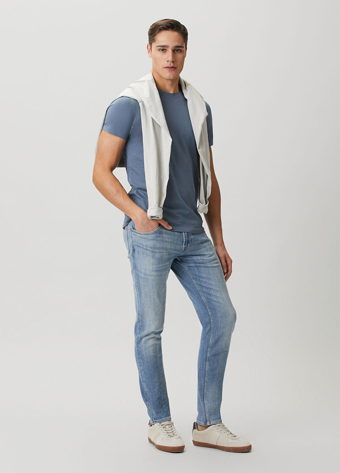 7 For All Mankind Slimmy Tapered Açık Mavi Jean Pantolon