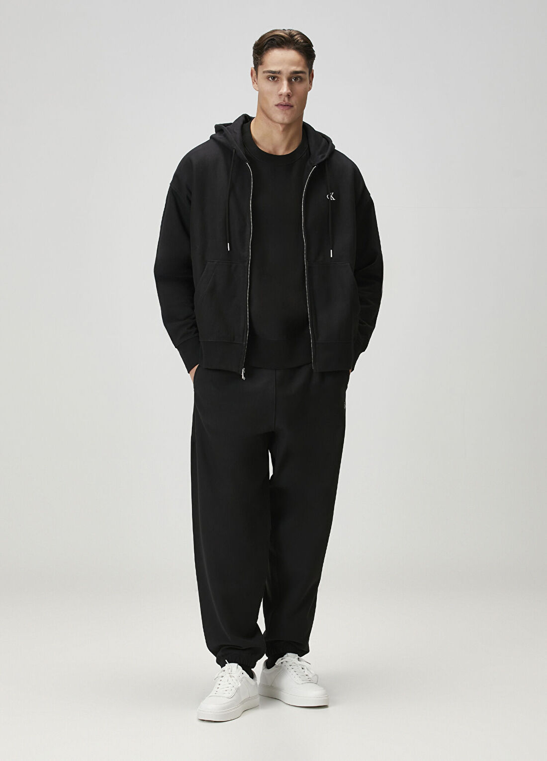 CK Jeans Siyah Kapüşonlu Sweatshirt