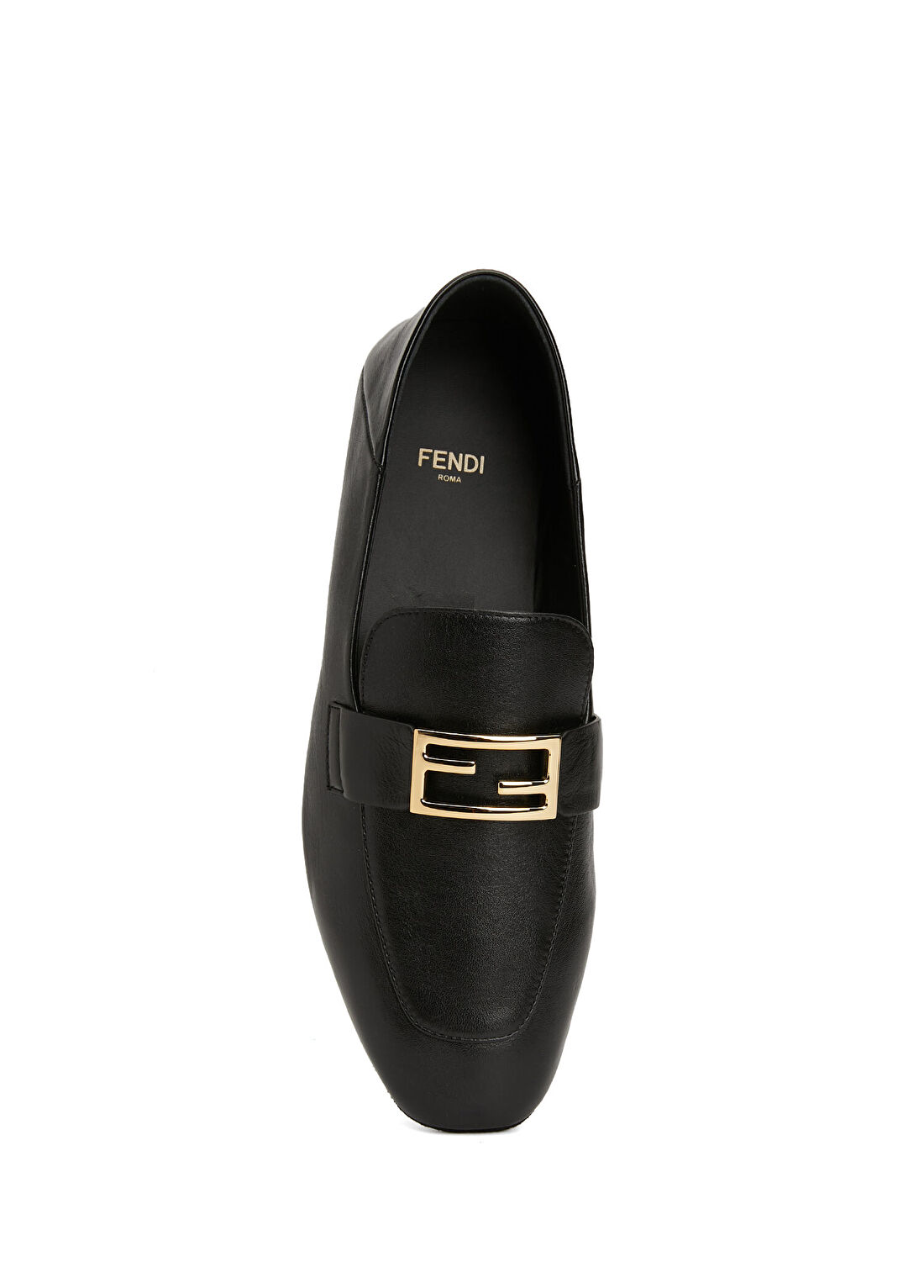Fendi Siyah Kadın Deri Loafer görsel 4