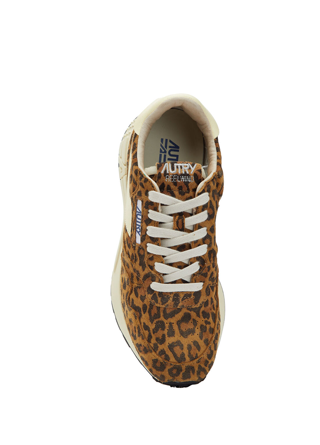 Autry Reelwind Leopar Desenli Kadın Süet Sneaker görsel 4