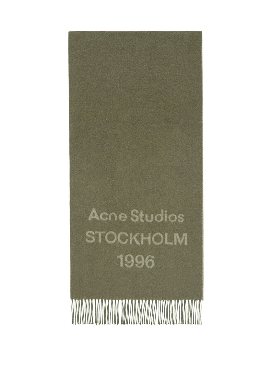 Acne Studios Yeşil Kadın Yün Atkı