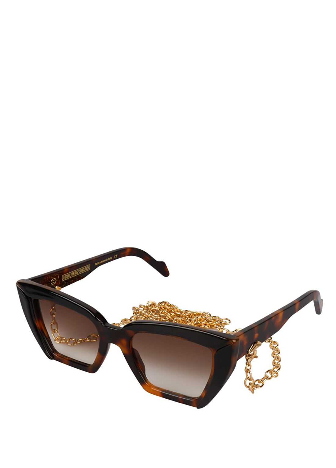 Original Vintage Sunglasses Naples Street NST 03 Kahve Havana Asetat Kadın Güneş Gözlüğü