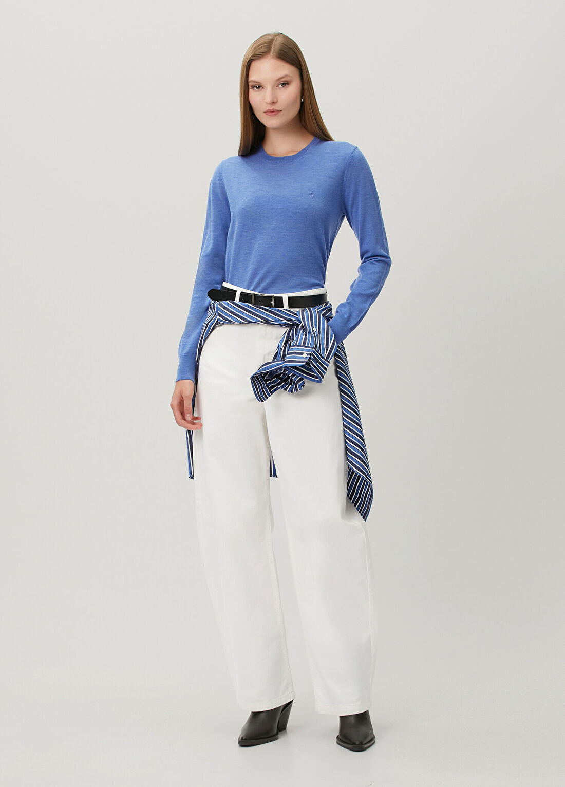 Polo Ralph Lauren Mavi Yün Triko görsel 2