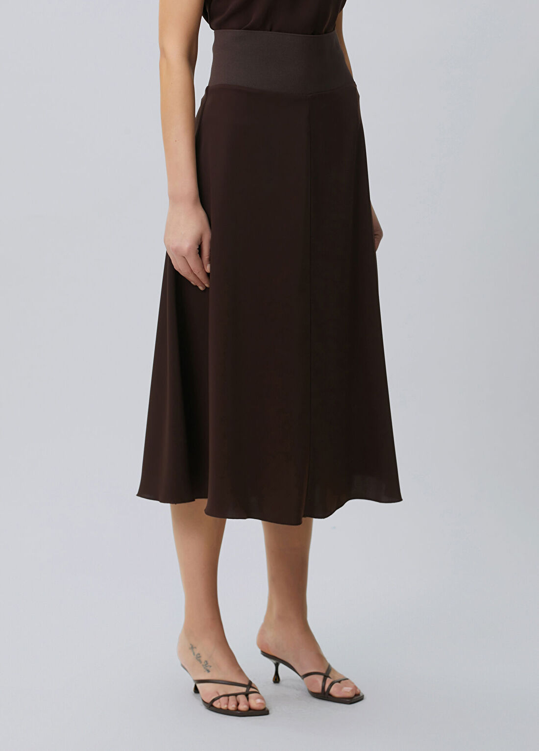 Beymen Collection Mürdüm Midi Etek görsel 3