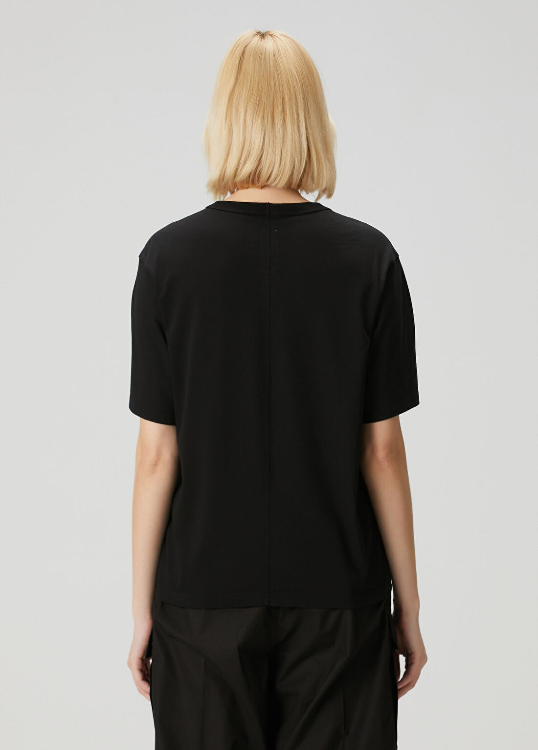 Rick Owens Siyah T-shirt görsel 4