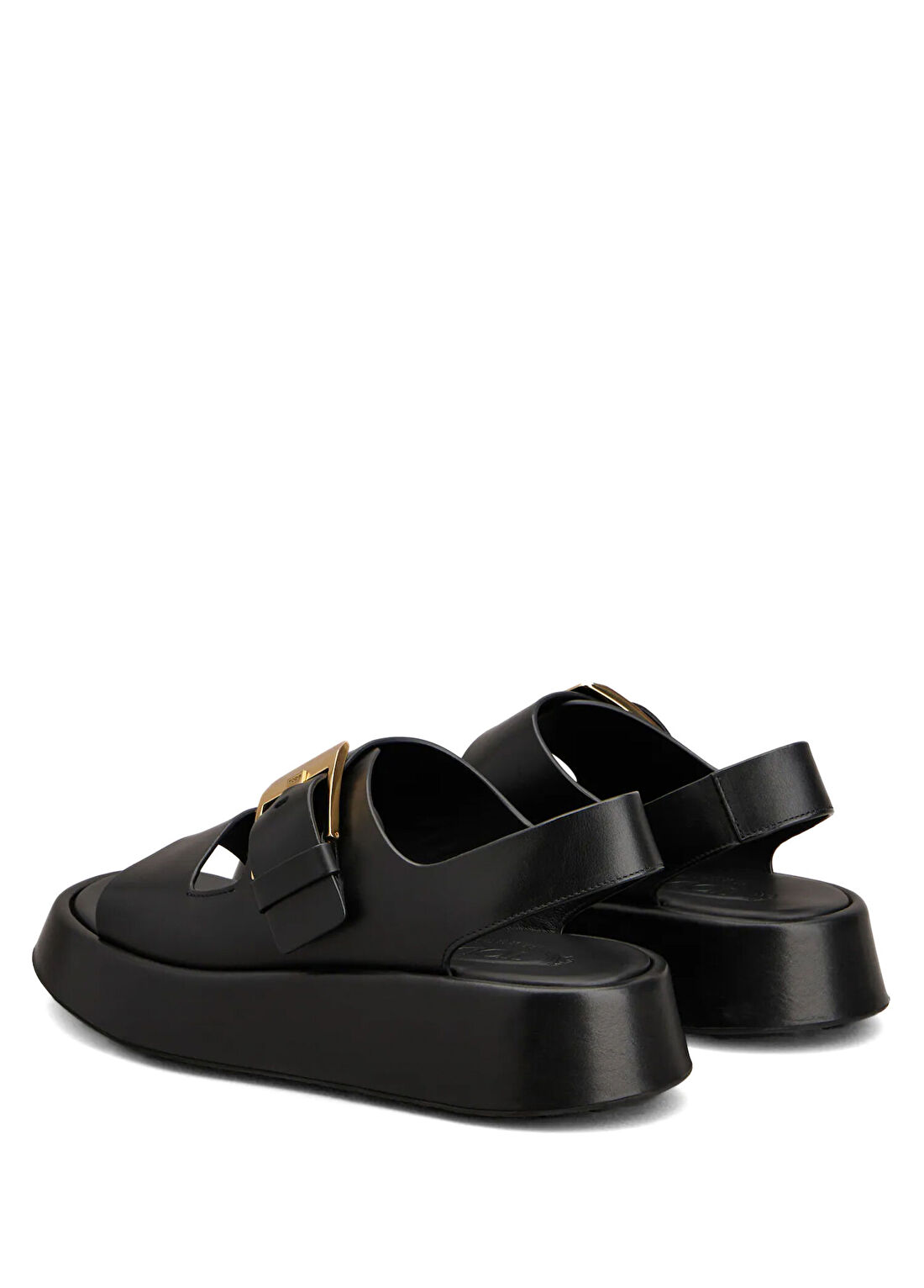 Tod's Siyah Kadın Deri Sandalet görsel 3