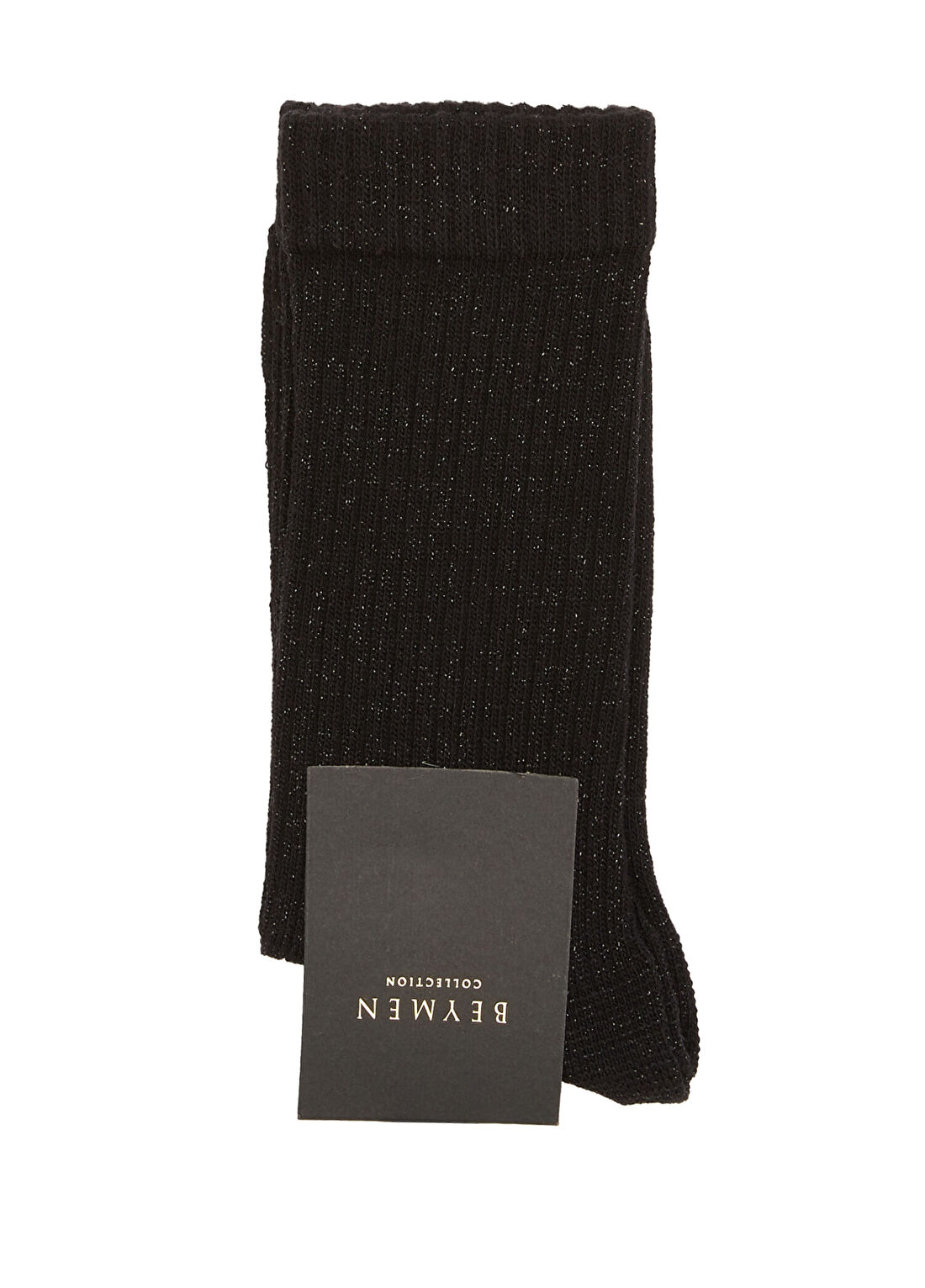 Beymen Collection Siyah Simli Kadın Çorap