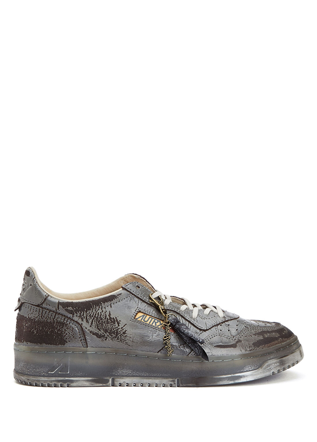 Autry Medalist Sup Antrasit Erkek Deri Sneaker