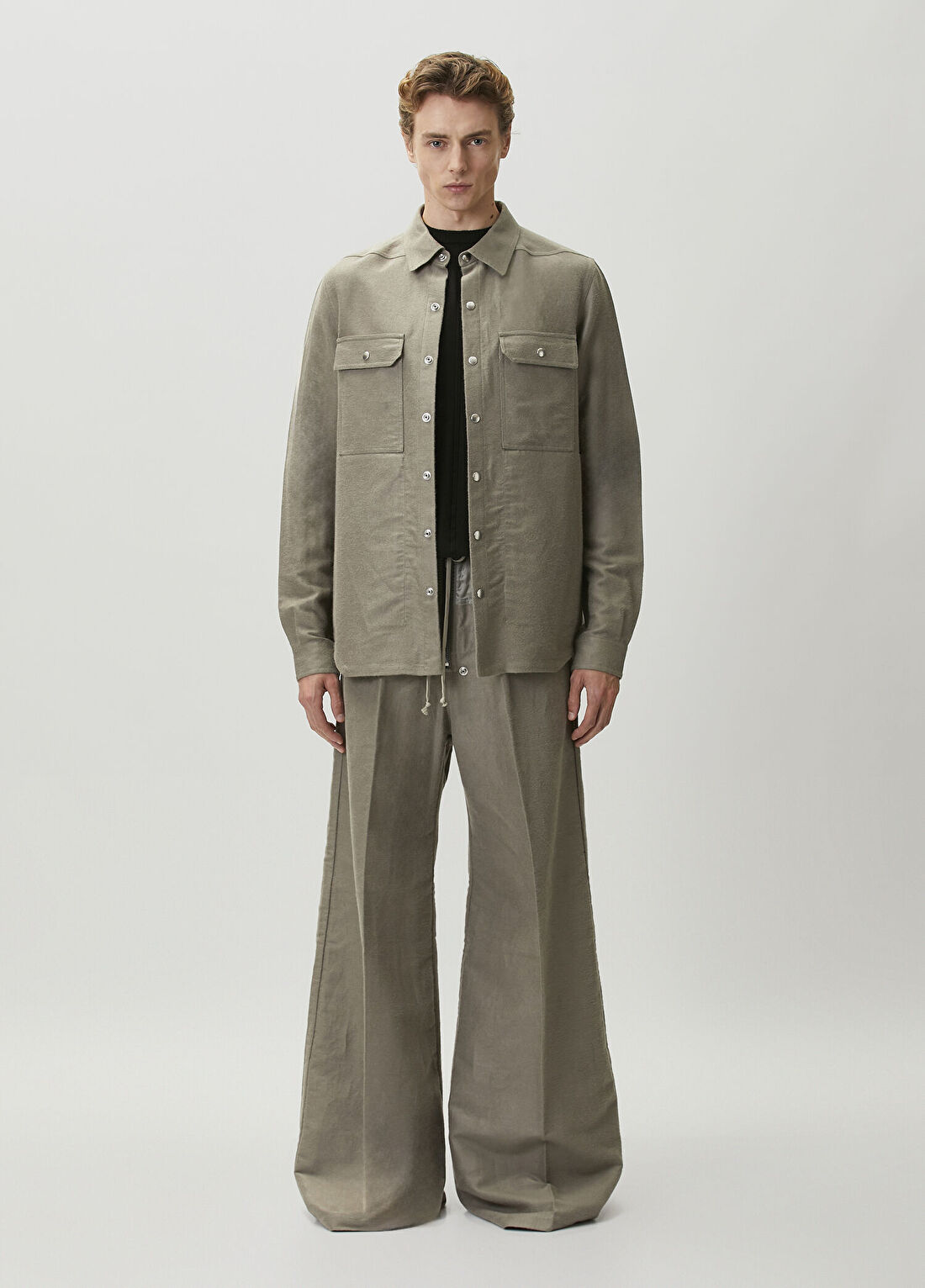 Rick Owens Açık Yeşil Wide Leg Pantolon