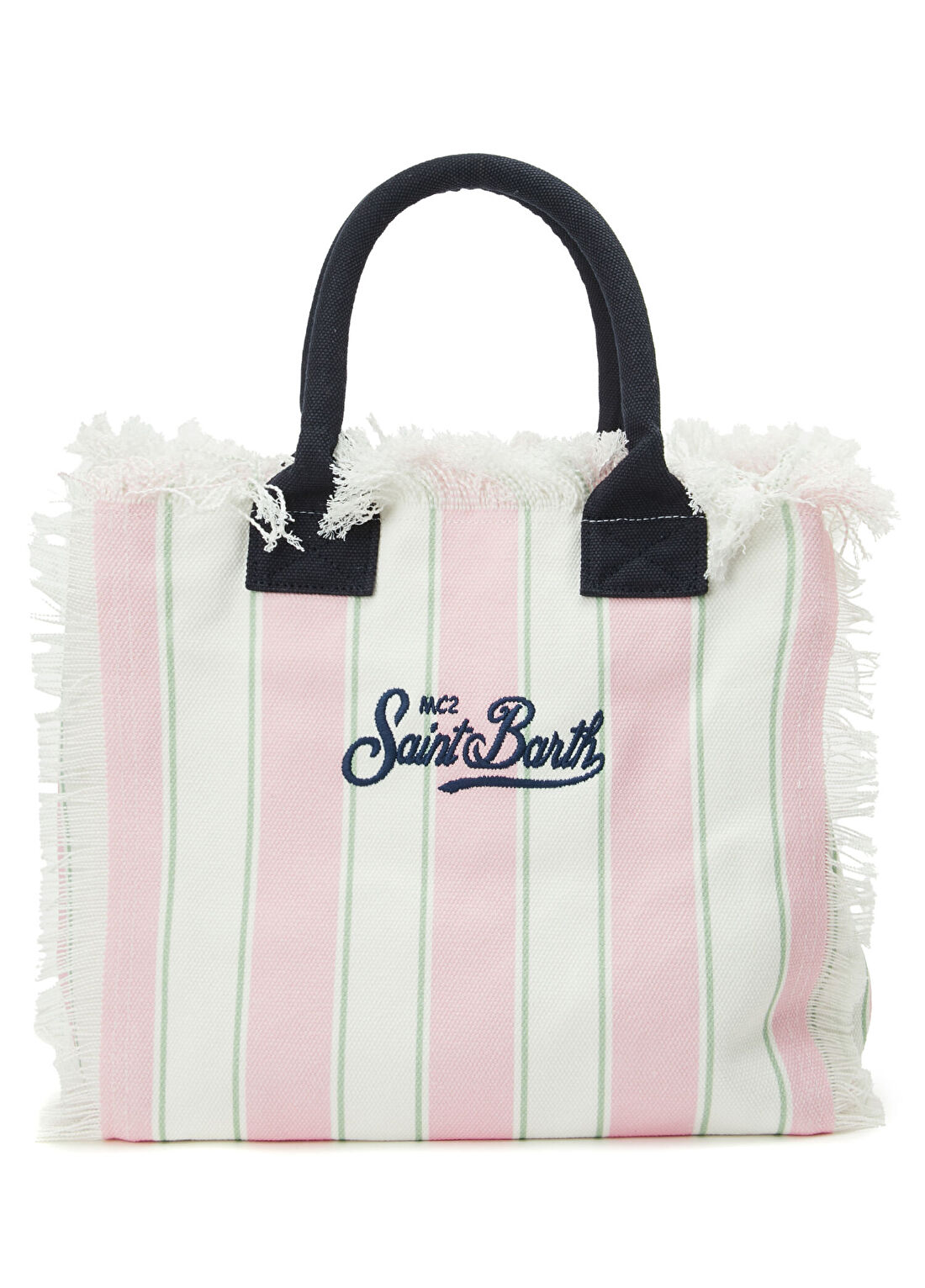 MC2 (Saint Barth) Vanity Pembe Beyaz Kadın Alışveriş Çantası görsel 4