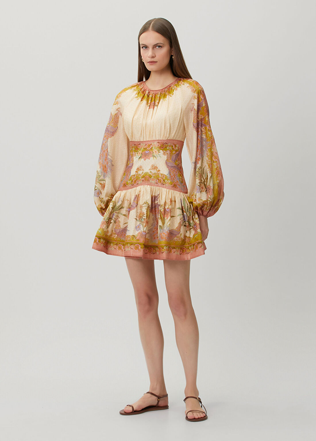Zimmermann Indra Desenli Mini Elbise