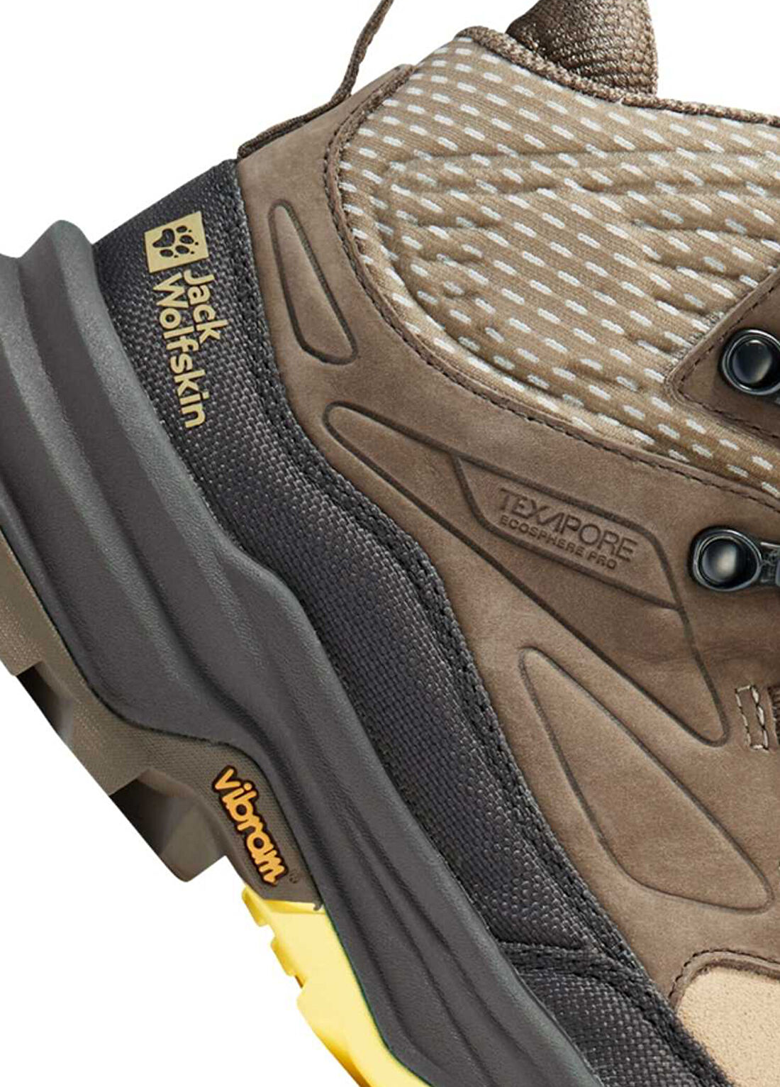 Jack Wolfskin Cyrox Texapore Mid Bej Kadın Bot görsel 4