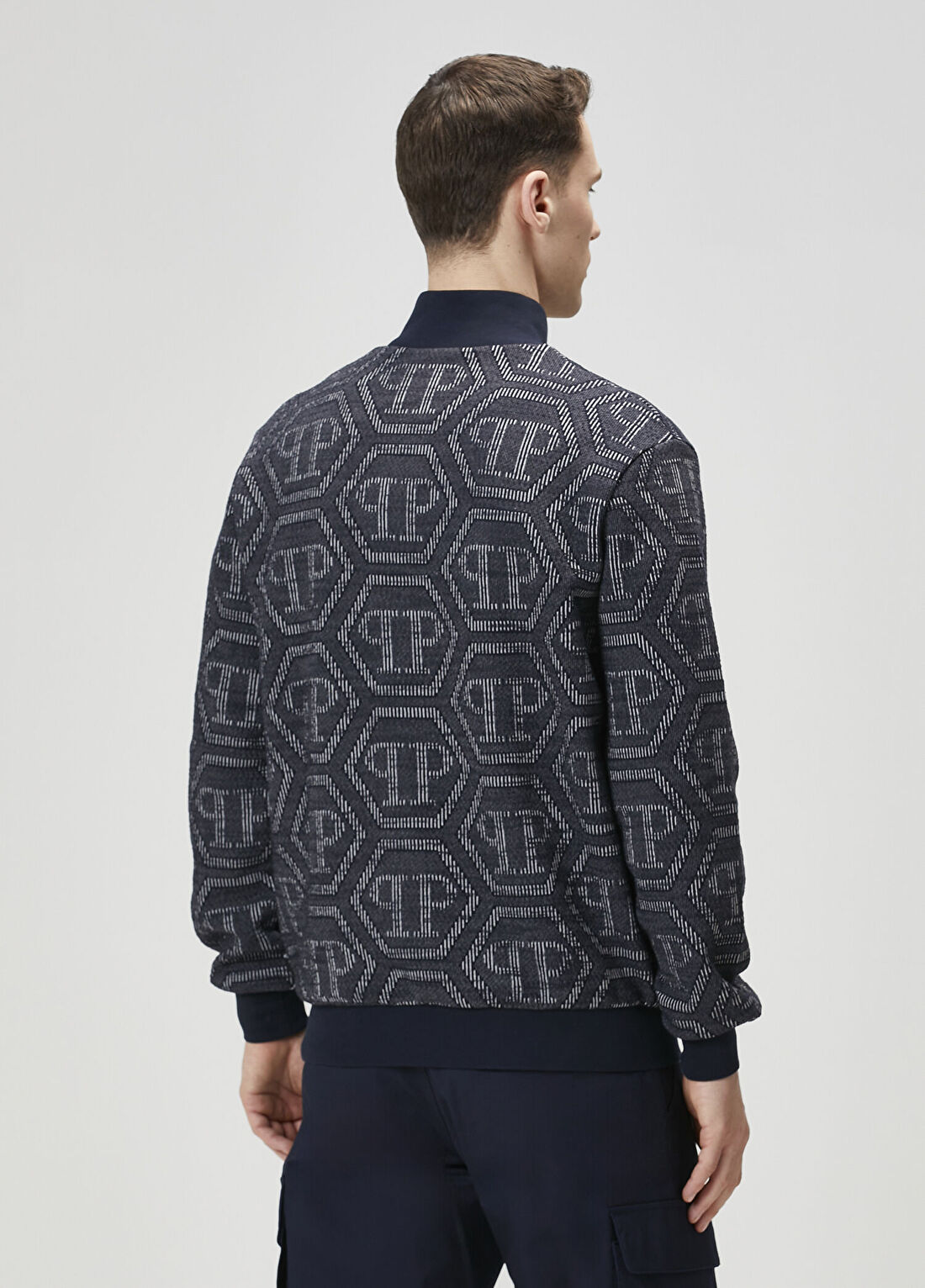 Philipp Plein Lacivert Sweatshirt görsel 4