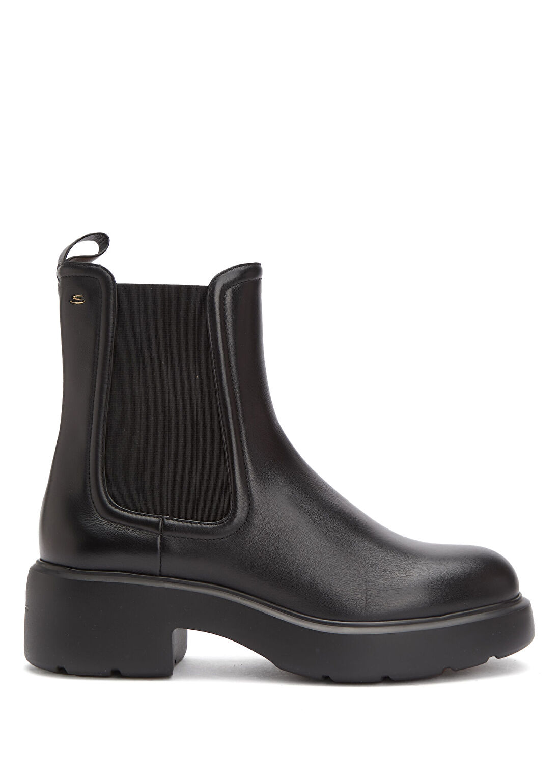 Santoni Easy Siyah Kadın Deri Bot