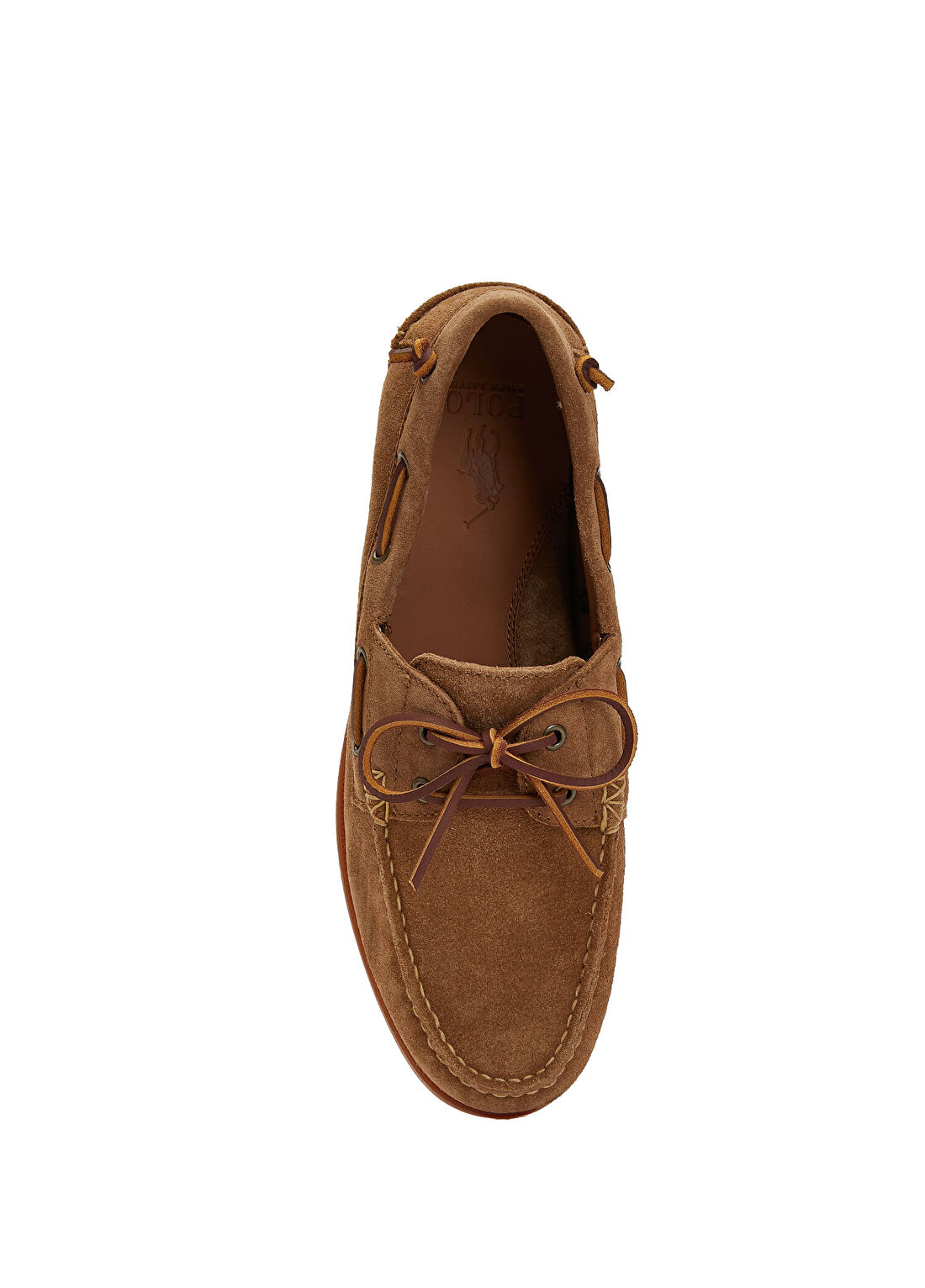 Polo Ralph Lauren Merton Bej Erkek Süet Loafer görsel 4