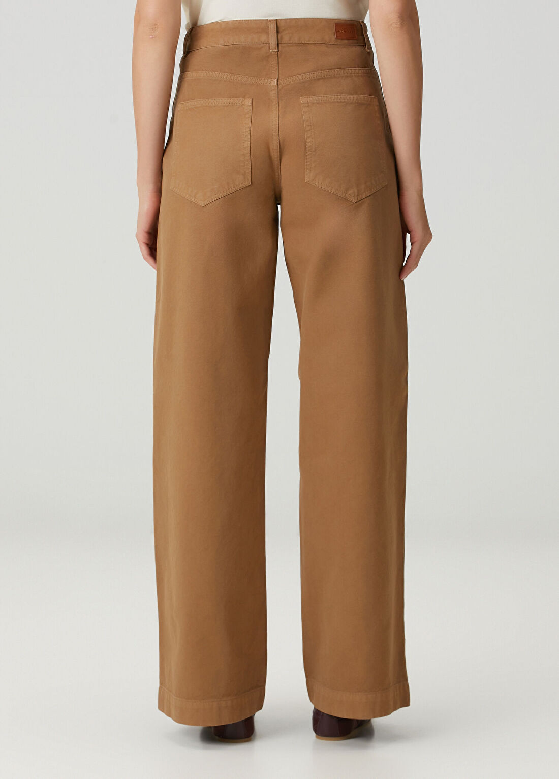 Moncler Kahverengi Wide Leg Pantolon görsel 4