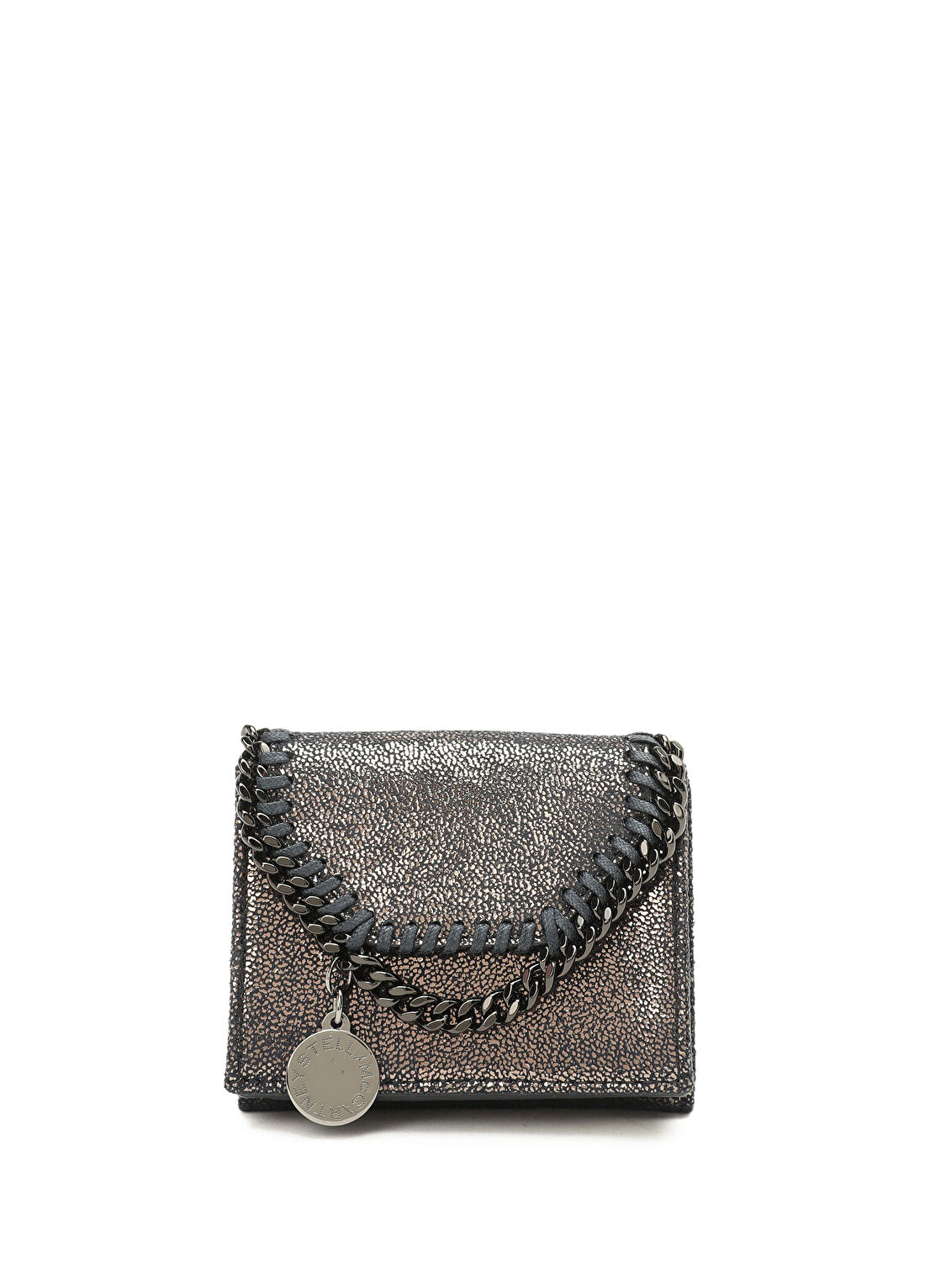 Stella McCartney Falabella Tri-Fold Siyah Kadın Cüzdan