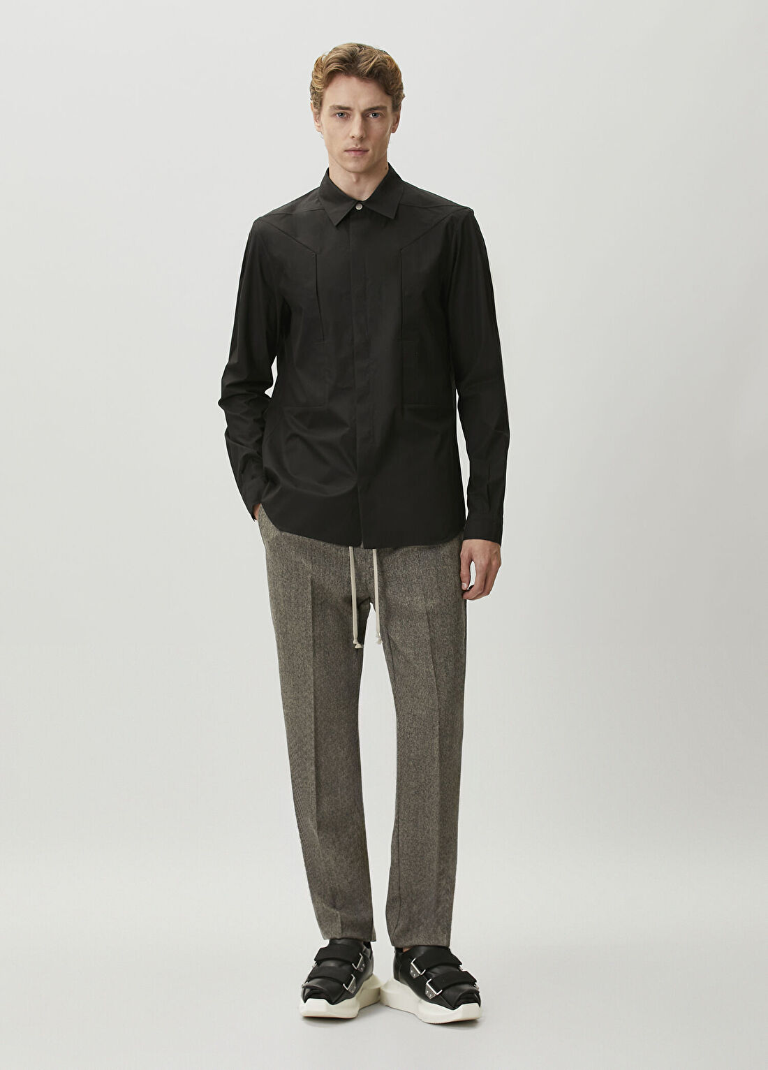 Rick Owens Gri Yün Pantolon