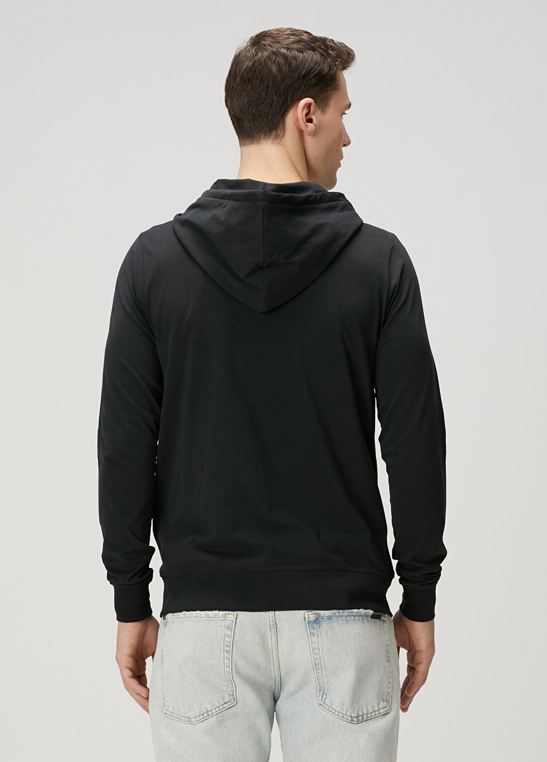 AllSaints Siyah Kapüşonlu Sweatshirt görsel 4