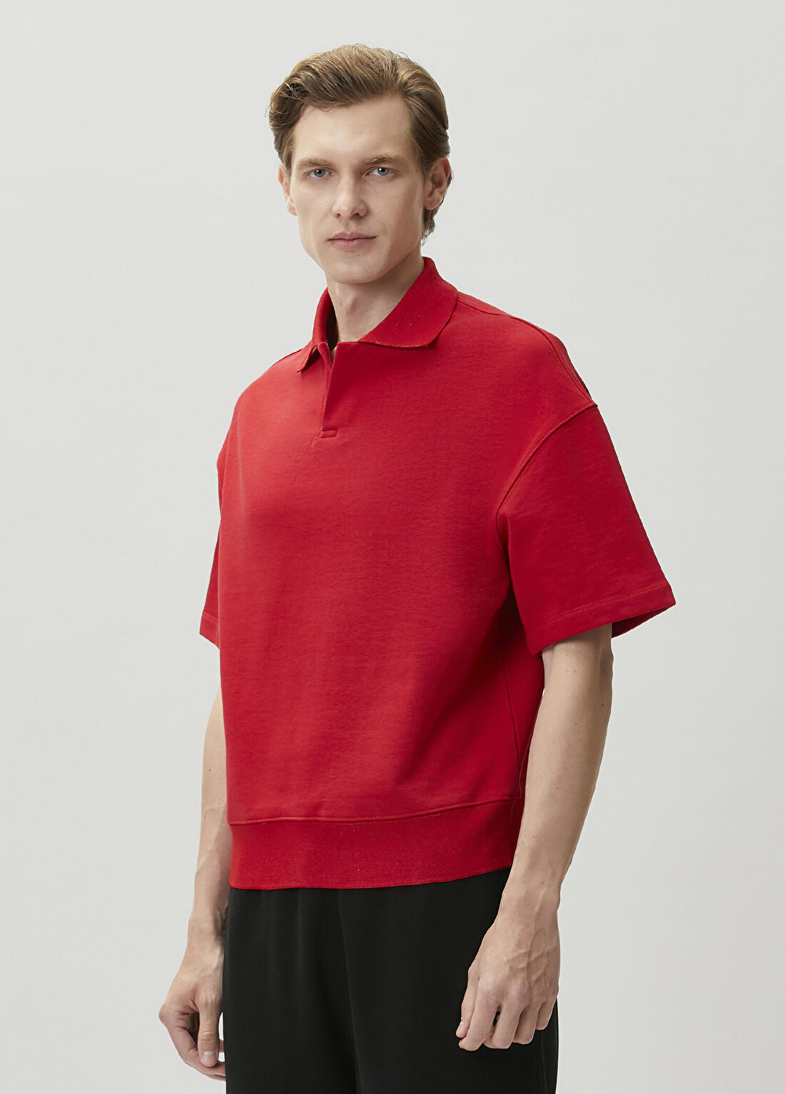 Knt Kırmızı Polo Yaka T-shirt görsel 3