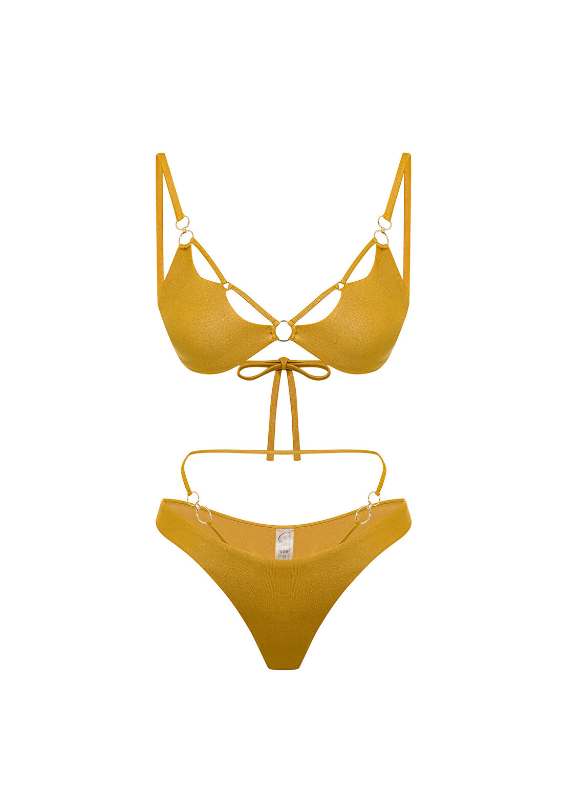 Sellie Sunset Siren Hardal Sarısı Bikini Altı