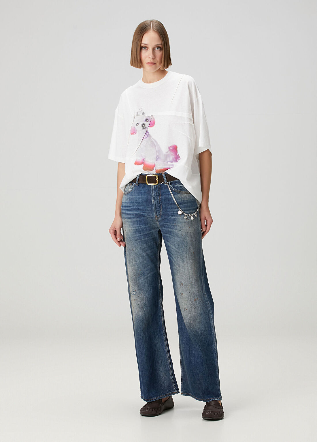 Acne Studios Regular Fit Mavi Jean Pantolon