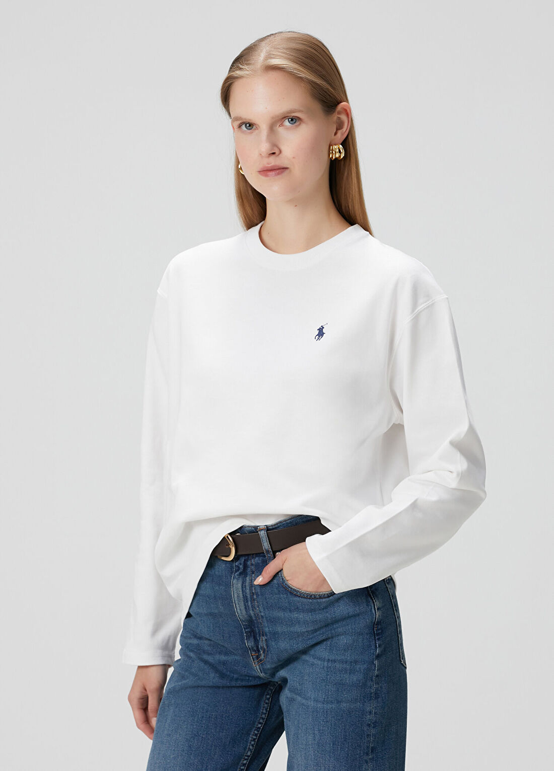 Polo Ralph Lauren Beyaz Uzun Kol T-shirt