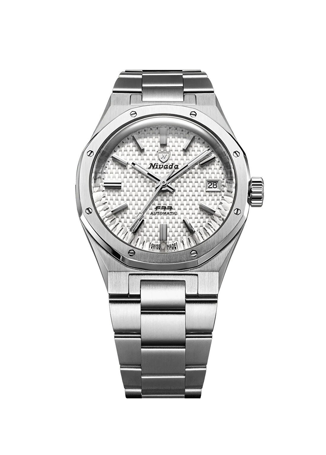 Nivada Grenchen F77 White MK2 69014A77 Metalik Gri Çelik Erkek Kol Saati