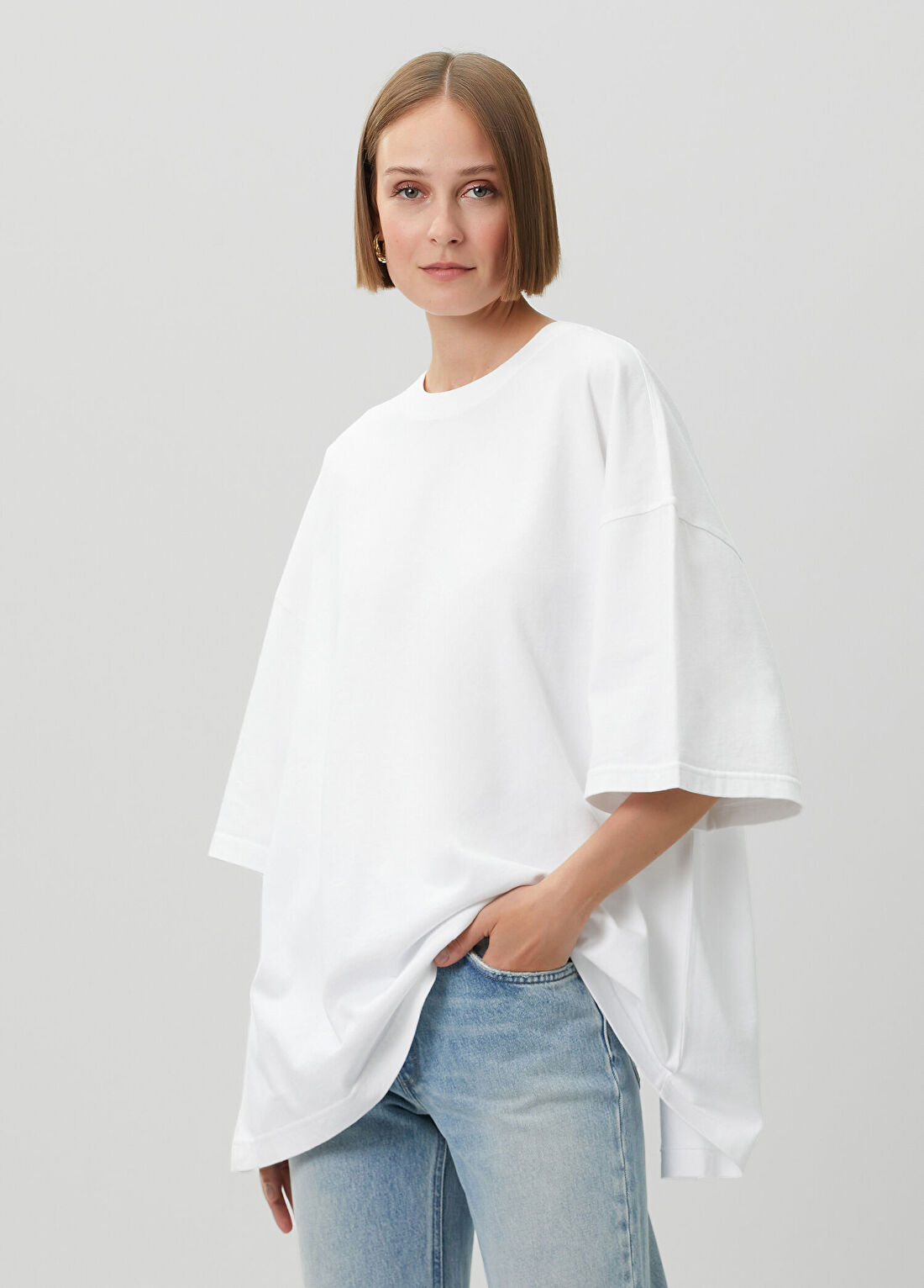 Haikure Gabrielle Oversized Beyaz T-shirt