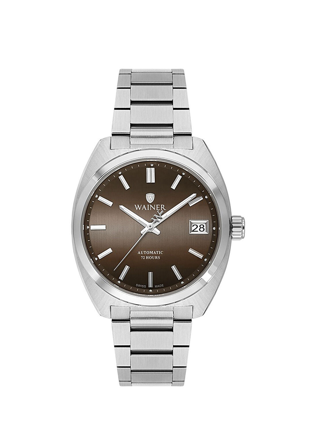 Wainer WA.25650-C Gümüş Metal Erkek Kol Saati