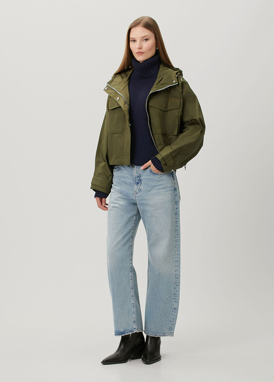 Polo Ralph Lauren Lacivert Yün Triko görsel 2