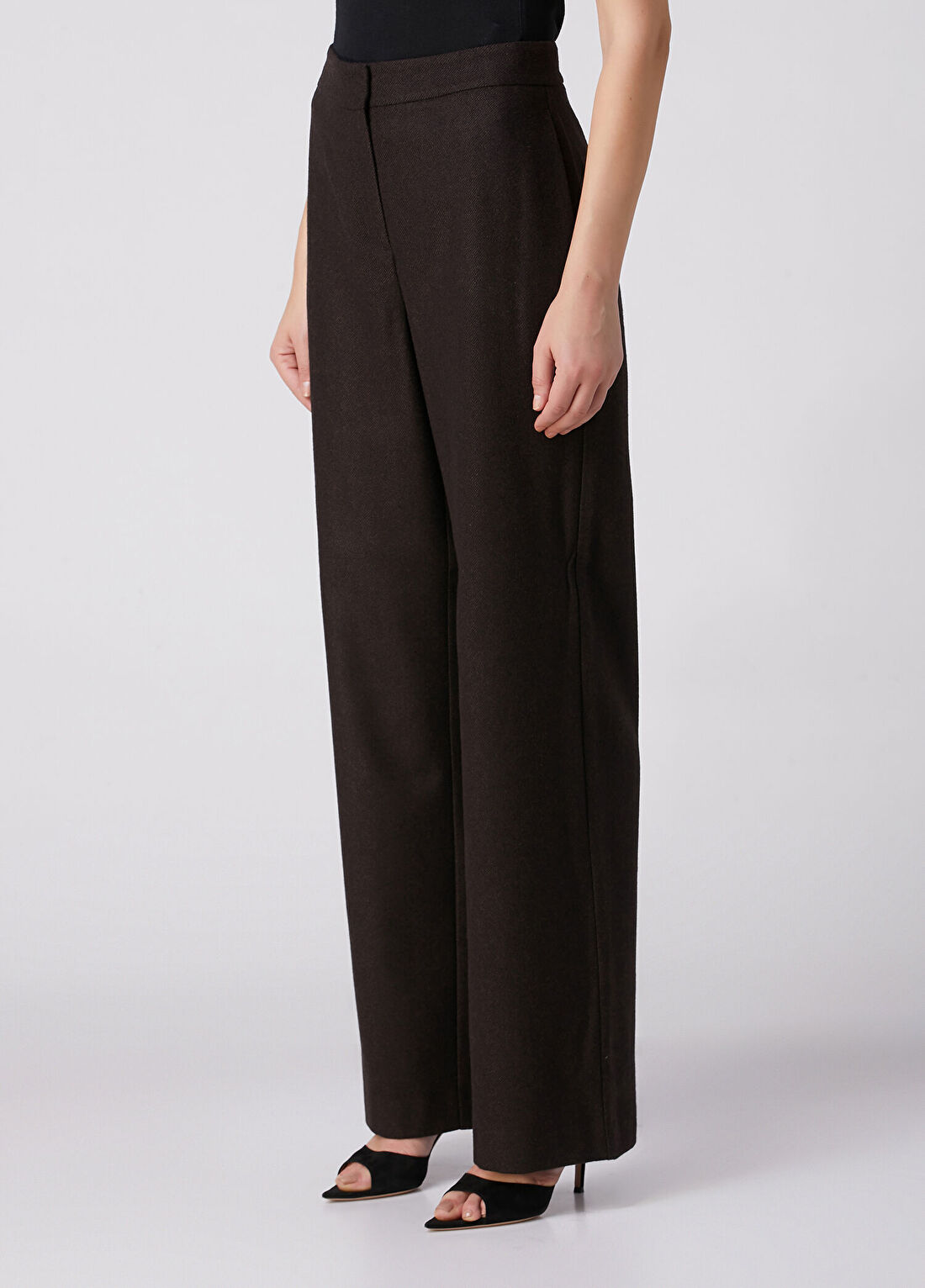 Beymen Collection Kahverengi Yün Pantolon görsel 2