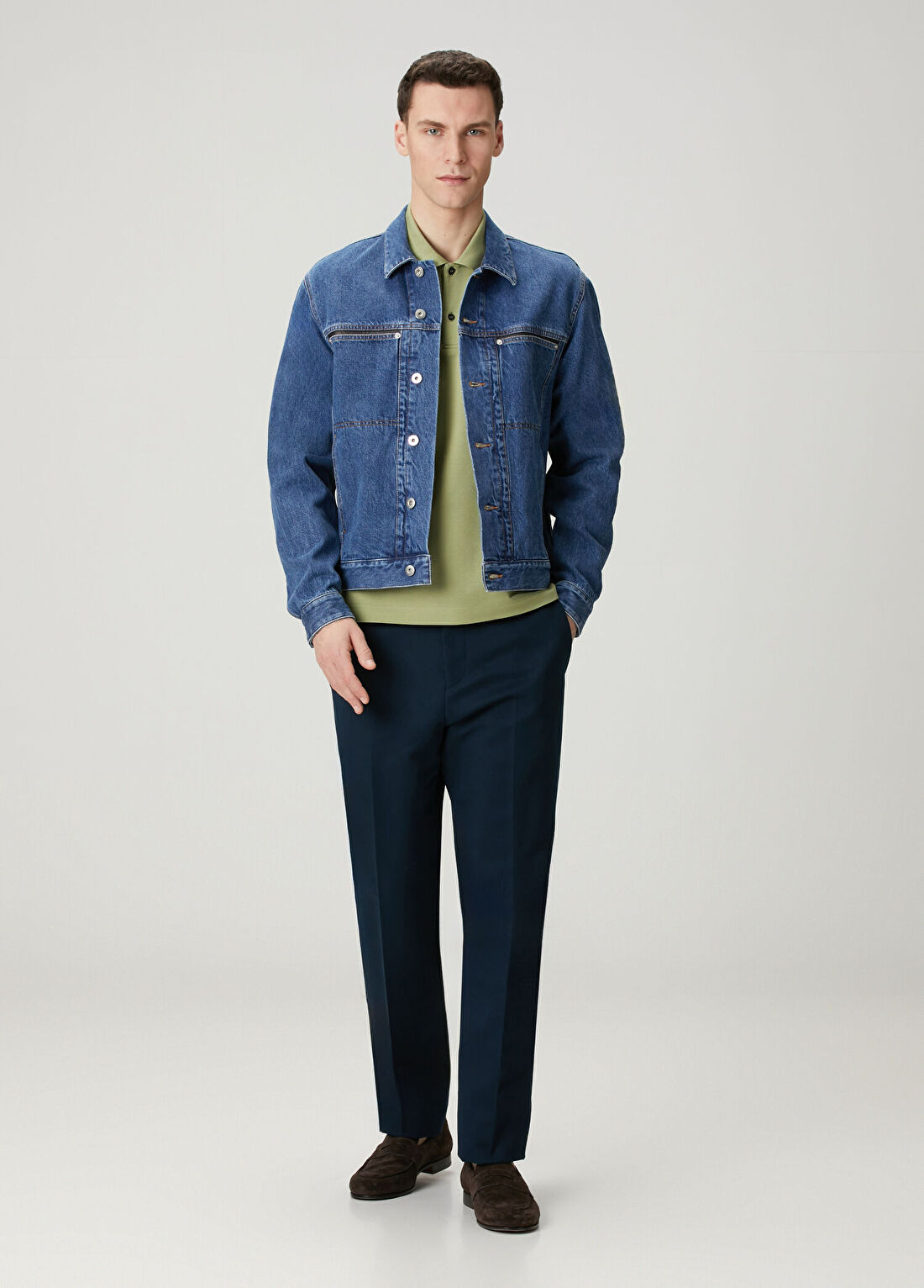 Ferragamo Lacivert Pantolon