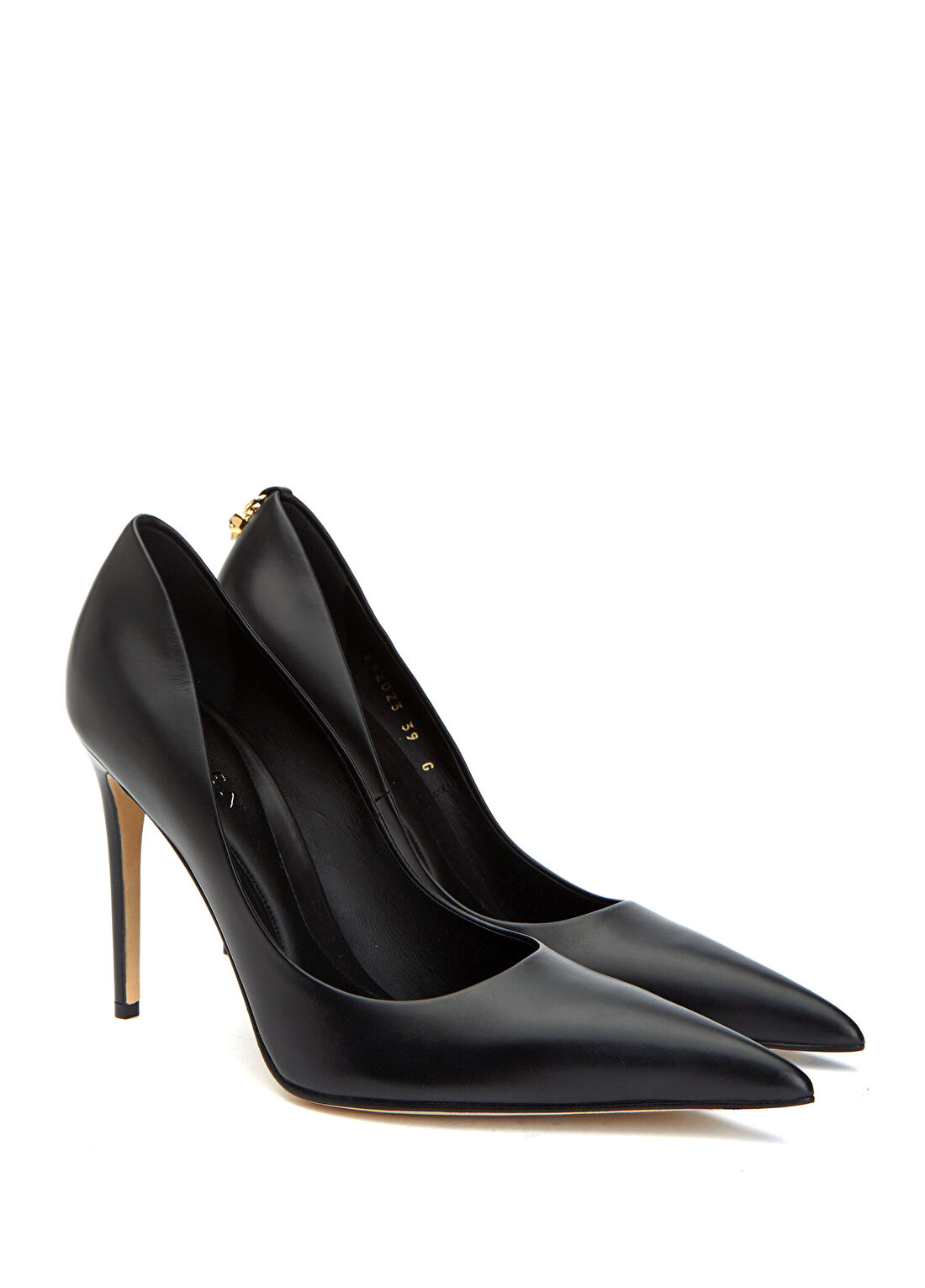 McQueen Siyah Deri Stiletto görsel 2