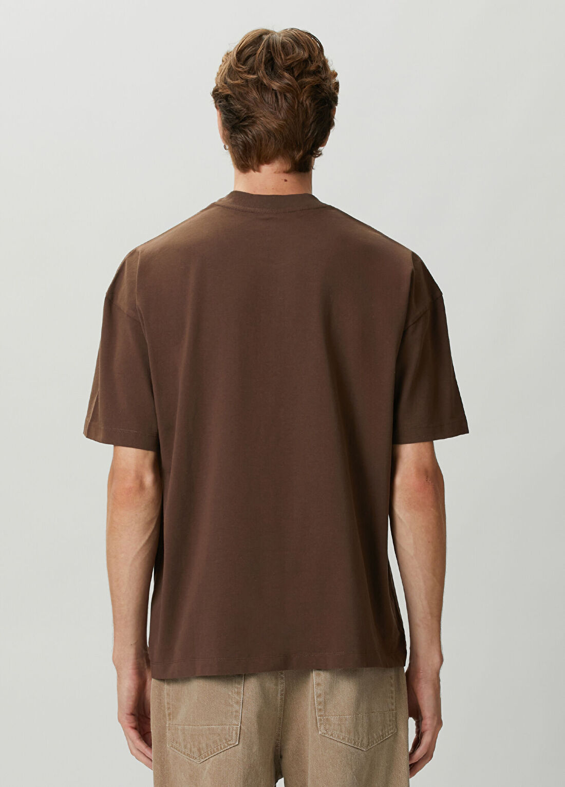 AllSaints Xander Kahverengi T-shirt görsel 4