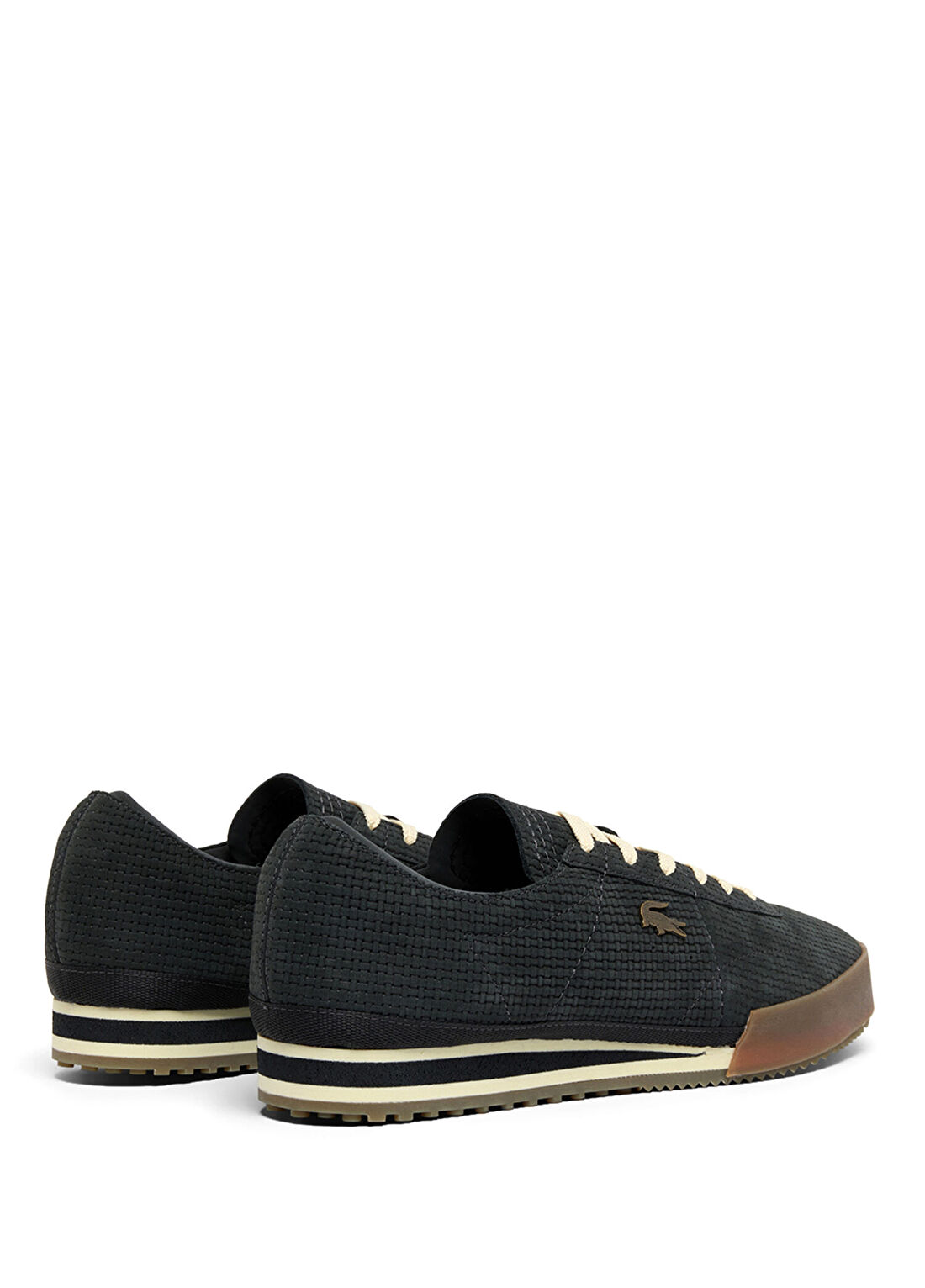 Lacoste Aura Koyu Gri Nubuk Deri Erkek Sneaker görsel 3