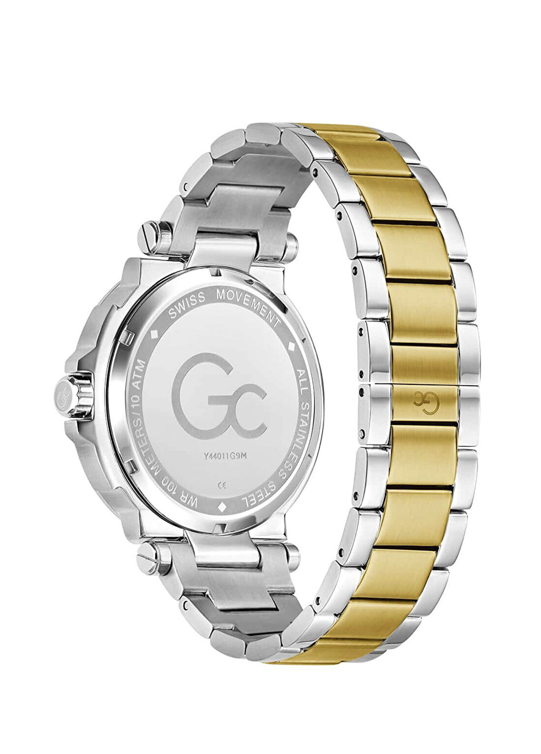 Gc GCY44011G9M Altın Rengi Metalik Gri Çelik Erkek Kol Saati görsel 3