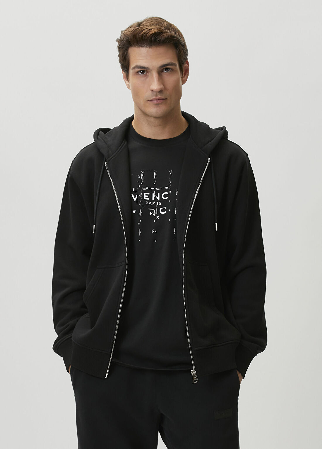 Givenchy Regular Fit Siyah Kapüşonlu Sweatshirt