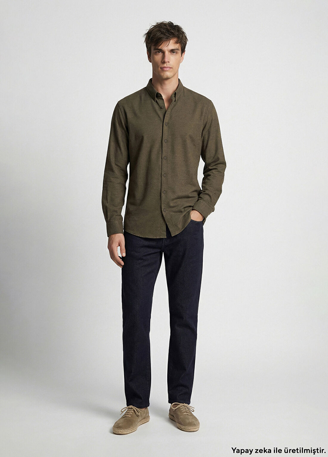 Network Siyah Cashmere Touch Denim Pantolon