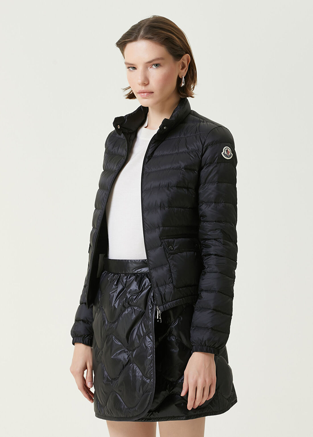 Moncler Lans Siyah Puff Mont