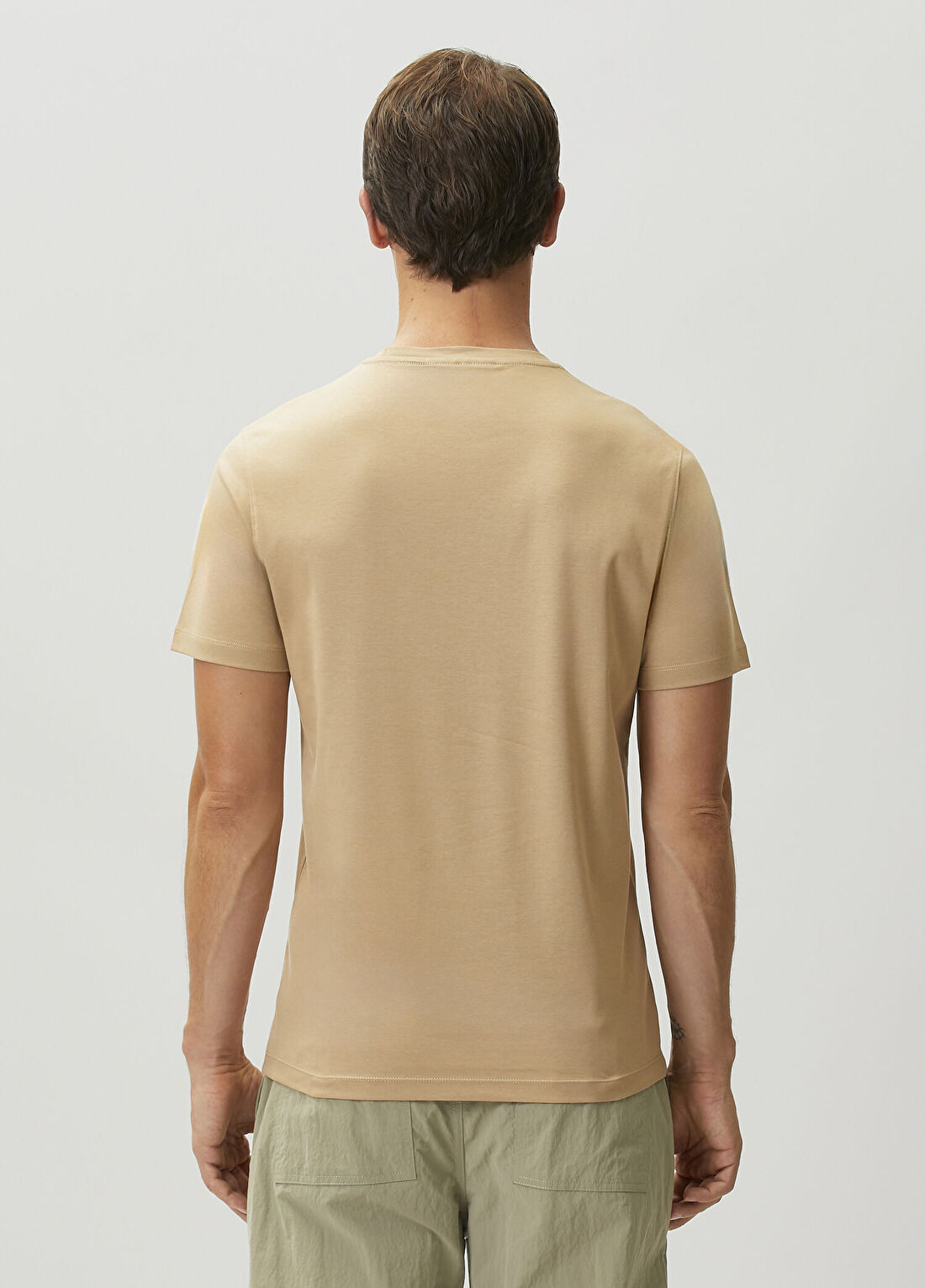 Michael Kors Bej Logo Nakışlı T-shirt görsel 4