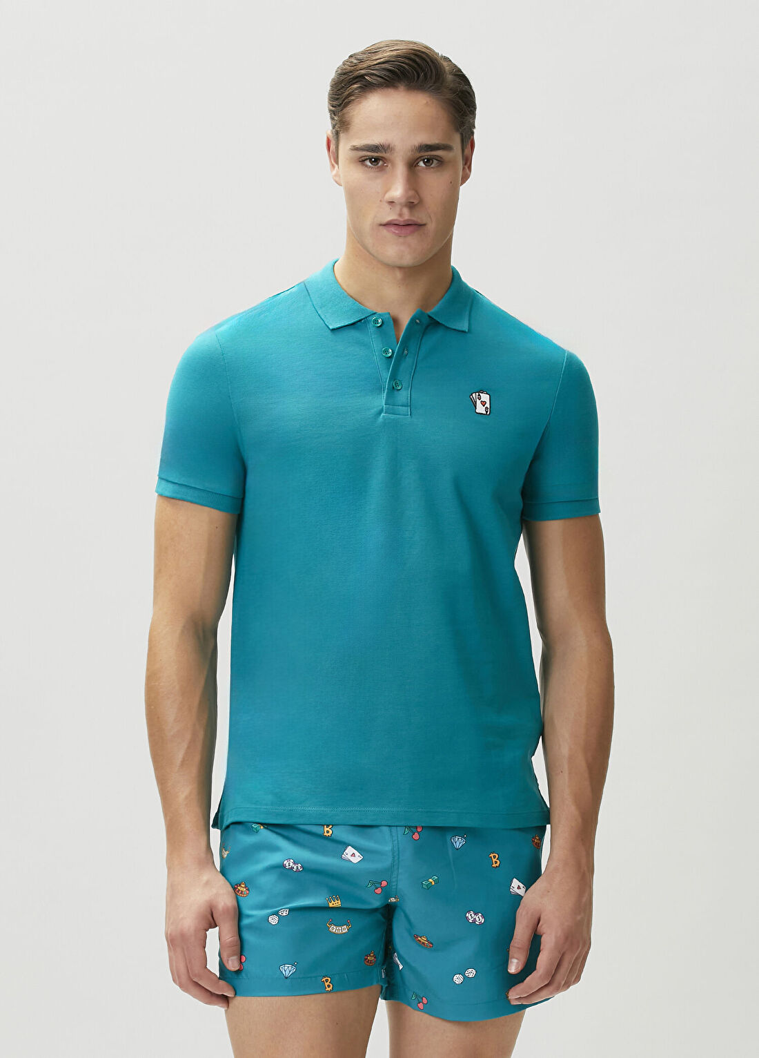 Hawksbill Ace Petrol Polo T-shirt