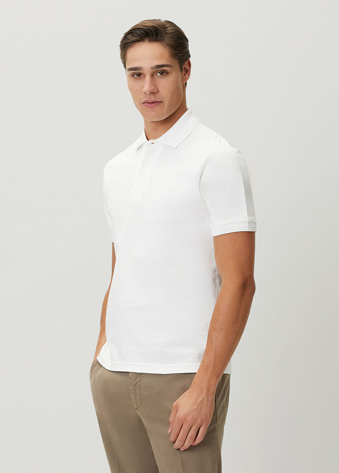 Fred Perry Beyaz Polo Yaka T-shirt