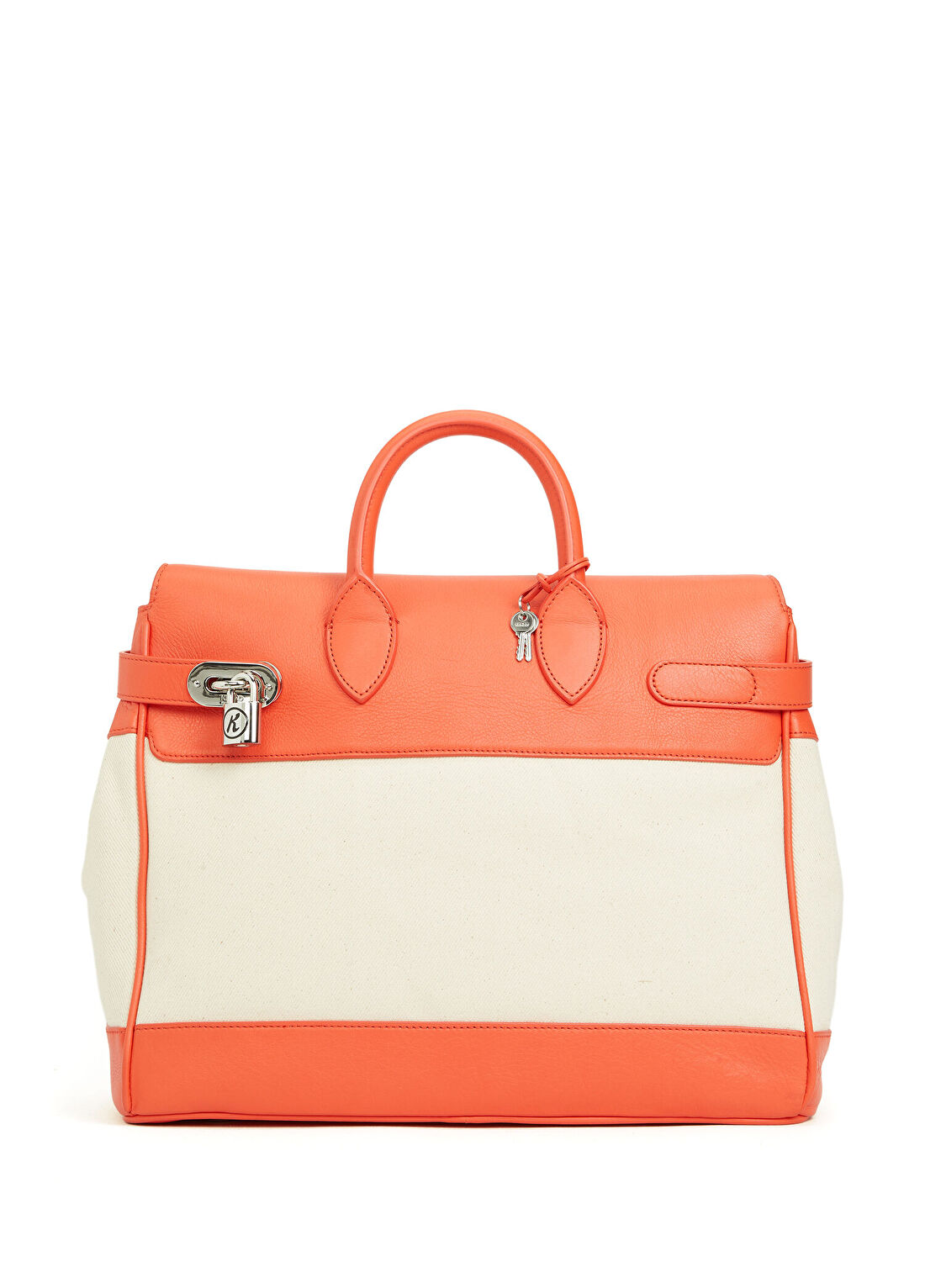 Kenzo Holdall Small Krem Turuncu Erkek Çanta görsel 3